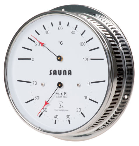 LUFFT Sauna Thermometer + Hygrometer 5.9 Inch, 5030.00 (German, °C)