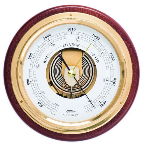 Barometer Brass-Mahogany 6.7" / 170 mm  - 1434B-22