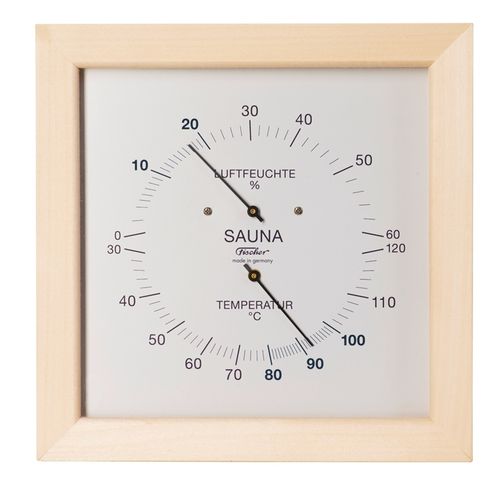 Sauna Thermometer & Hygrometer 200 mm, 187TH-03