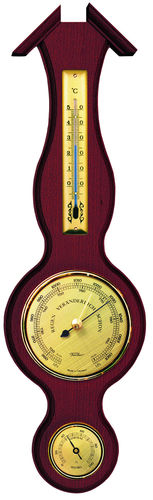 Sheraton-Wetterstation mit Thermometer, Barometer und Hygrometer 390 x 115 mm - 6690