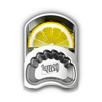 Lemoneasy Edelstahl Zitronenpresse - Handlich, Spülmaschinenfest, Made in Germany