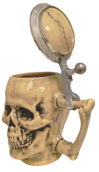 KING-WERK Bierkrug "Skull" Totenkopf 0,4L
