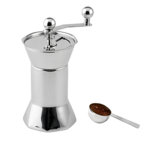 Weis Kaffeemühle, Edelstahl,  Keramik-Mahlwerk, mit Maßlöffel -  B-Ware / Restposten
