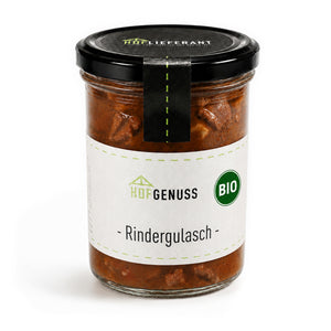 Bio Rindergulasch im Glas 420 g vom Hoflieferant Munz