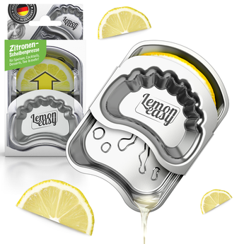 Lemoneasy Edelstahl Zitronenpresse - Handlich, Spülmaschinenfest, Made in Germany