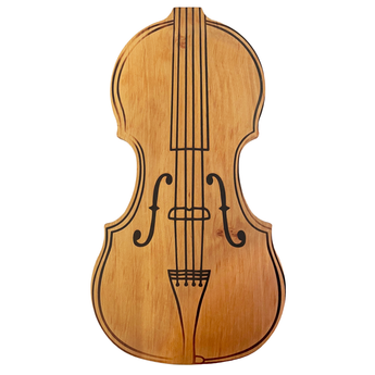 Frühstücksbrett »Violine« aus Erle – geölt, lebensmittelecht, 35,5 cm  - B-Ware